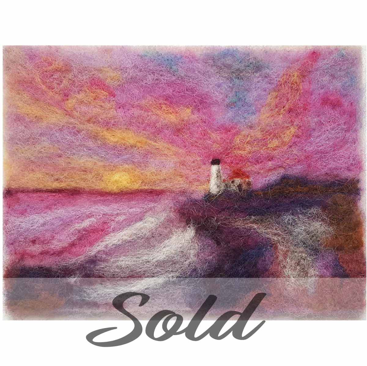 Portland-Headlight-wool-felted-illustration-by-Hillary-Dow-SOLD Portland-Headlight-wool-felted-illustration-by-Hillary-Dow-SOLD