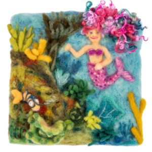 Underwater Mermaid Lichendia, Fairy Spells and Strawberry Elves by Hillary Dow