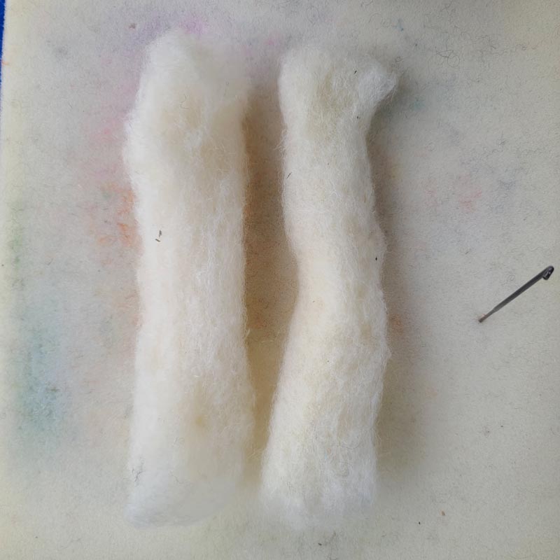 Needle Felting Steps Making a Fairy Figurine (80) Learn to Needle Felt a Person, step by step lesson making a wool fairy