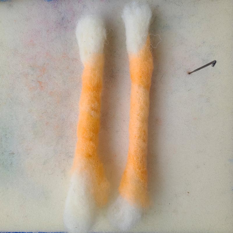 Needle Felting Steps Making a Fairy Figurine (83)