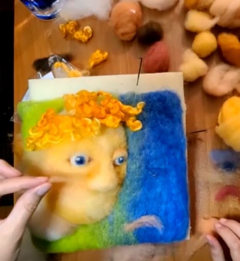 felting portraits a tutorial