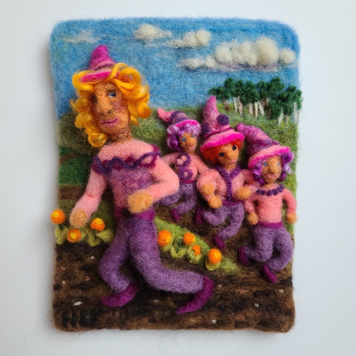 Needle Felted Children's Book Illustrations by Hillary Dow