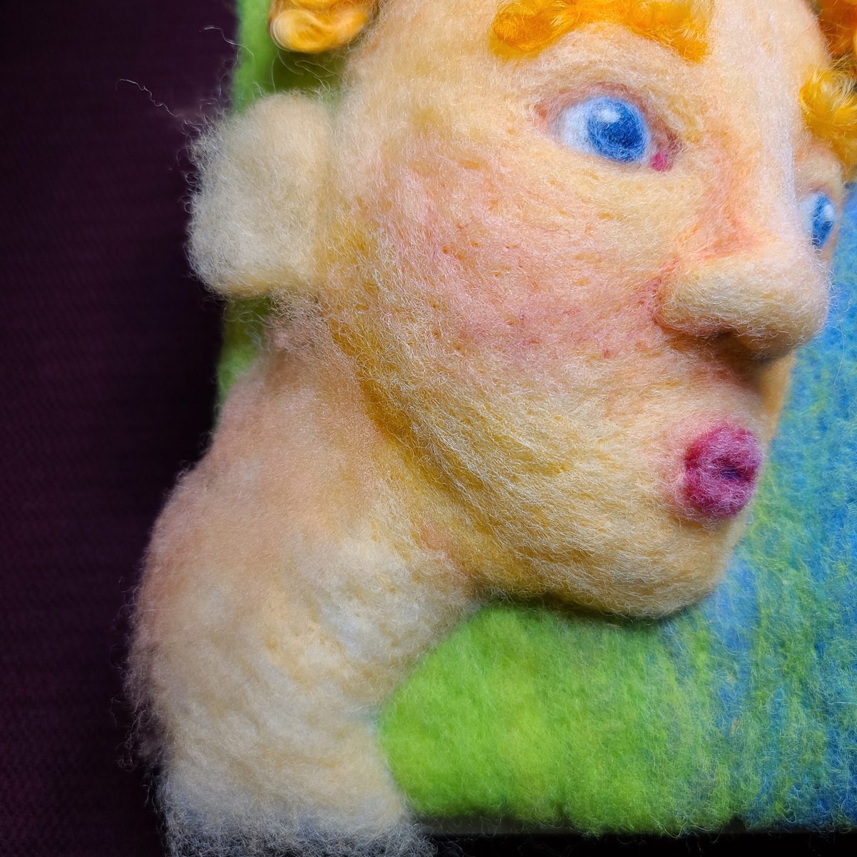 Sun Fairy Felted Portrait by Hillary Dow (33)