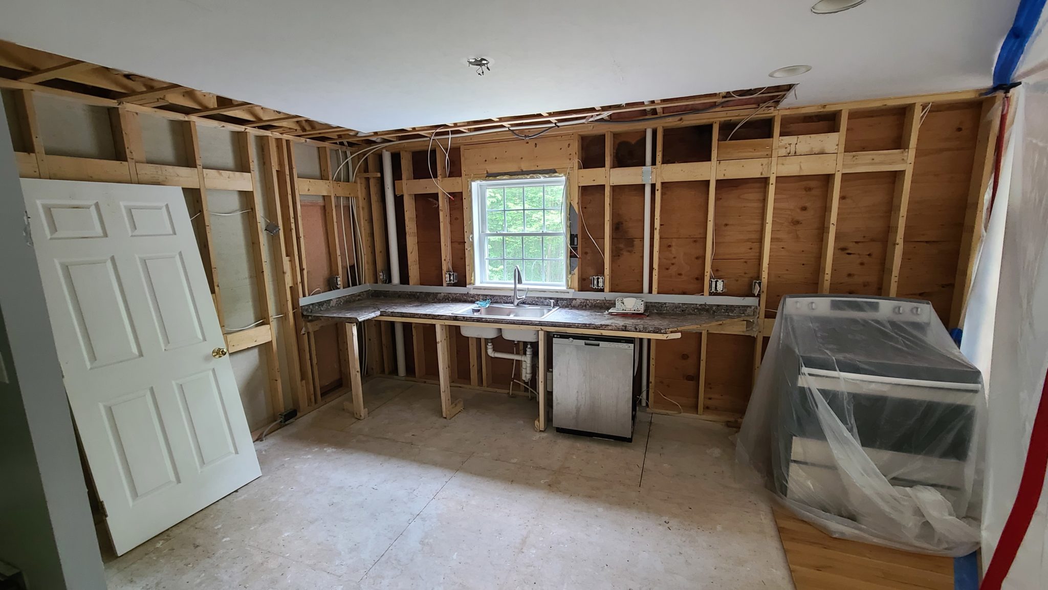 kitchen after the flood