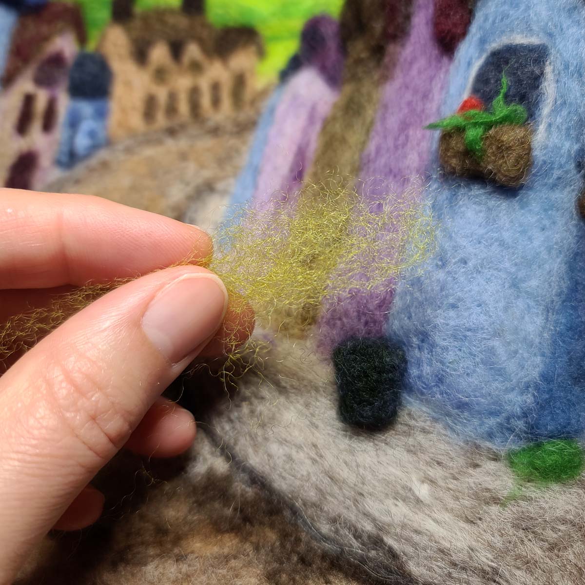 Needle felting small plants (17)
