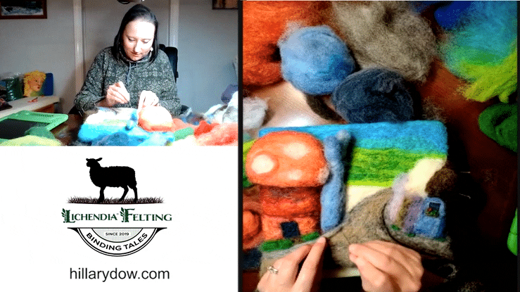 Free Felting Lessons with children's book author and illustrator Hillary Dow