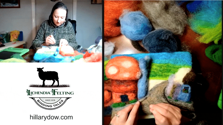 Free Felting Lessons with childrens book author and illustrator Hillary Dow Free Felting Lessons with children's book author and illustrator Hillary Dow