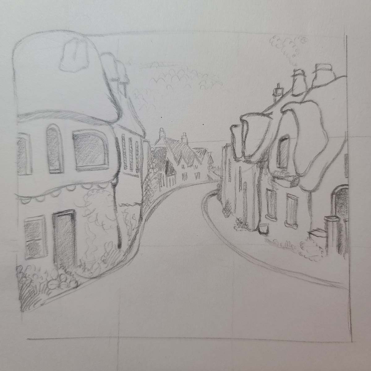 Thumbnail Sketch Fairy Village Hillary Dow Thumbnail Sketch Fairy Village Hillary Dow
