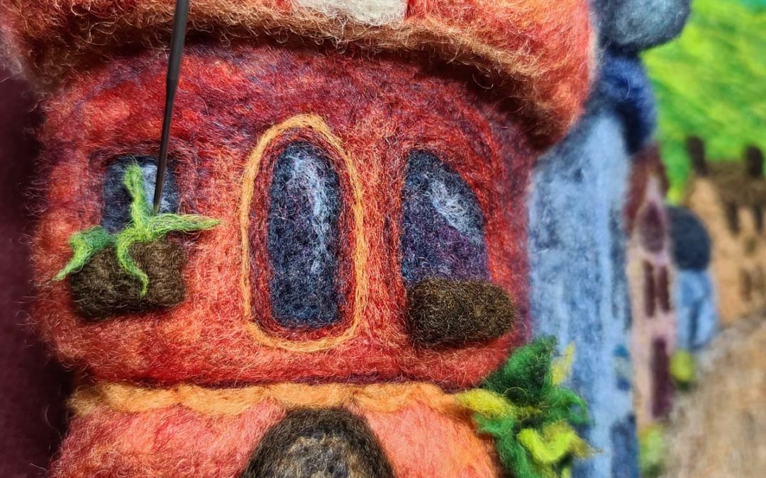 Felting a Fairy Village