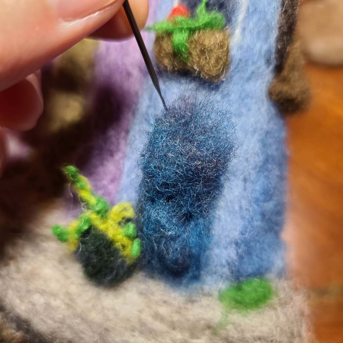 needle felting doors and windows