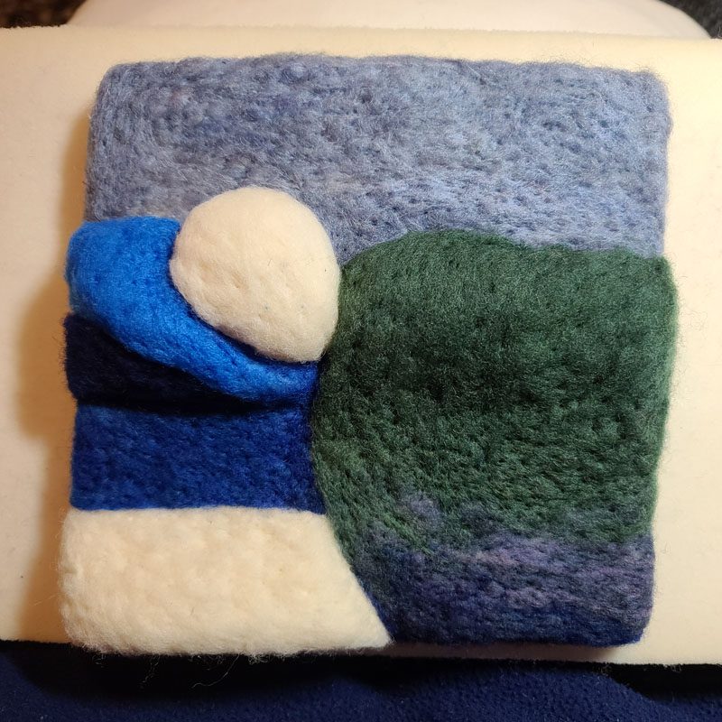 Needle Felting bedcovers, pillows, background