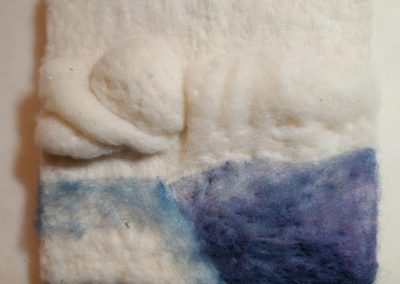 Needle Felting bedcovers, pillows, background