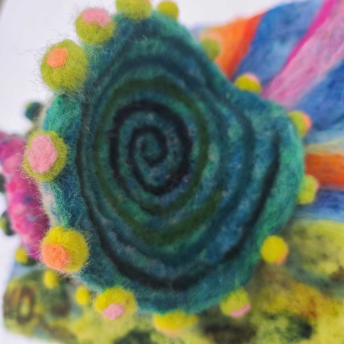 Mermaid tail Mermaid tail original wool felted illustration