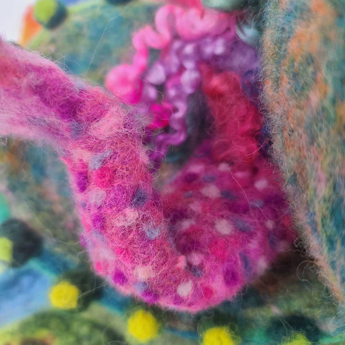 Mermaid tail felted Illustration