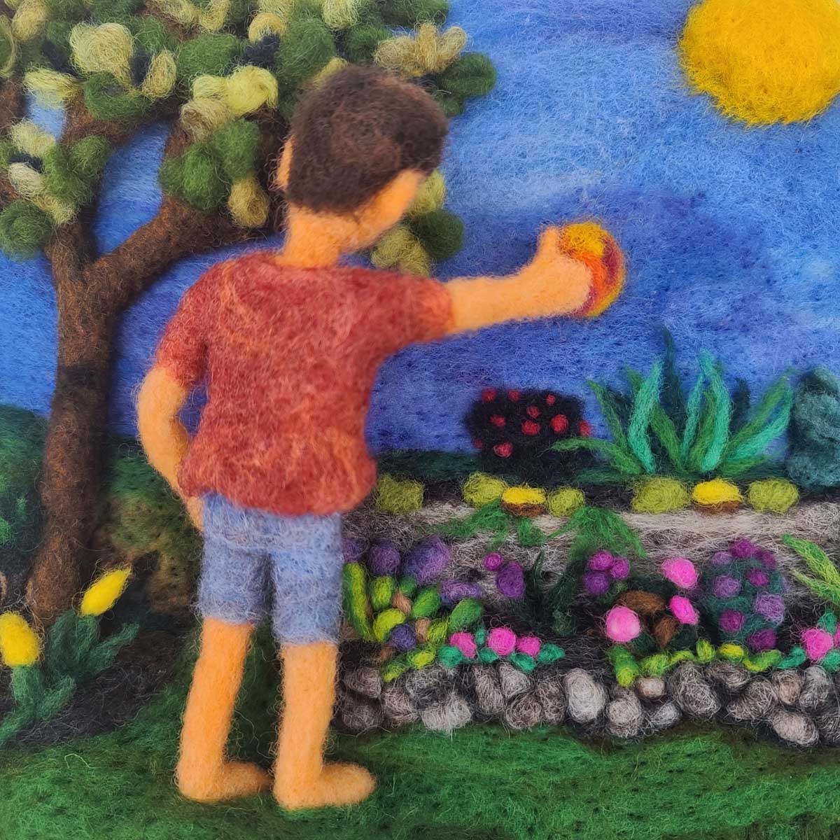 Needle Felted Standing Child Lesson: Needle Felted Standing Child