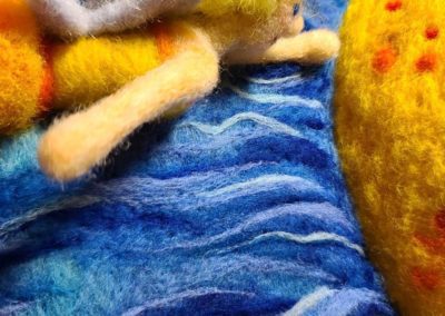 Keep going in and alternating shades until you have the just the right amount of motion.