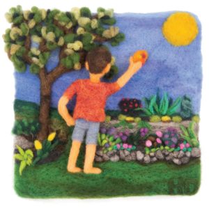 Sundrop Magic felted illustration by Hillary Dow