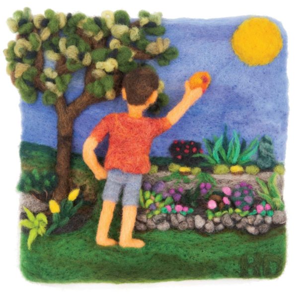 Sundrop Magic felted illustration by Hillary Dow