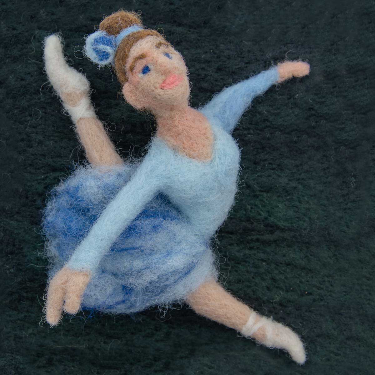 Dancer - Needle Felted Illustration for Hillary Dow's ABC picture book